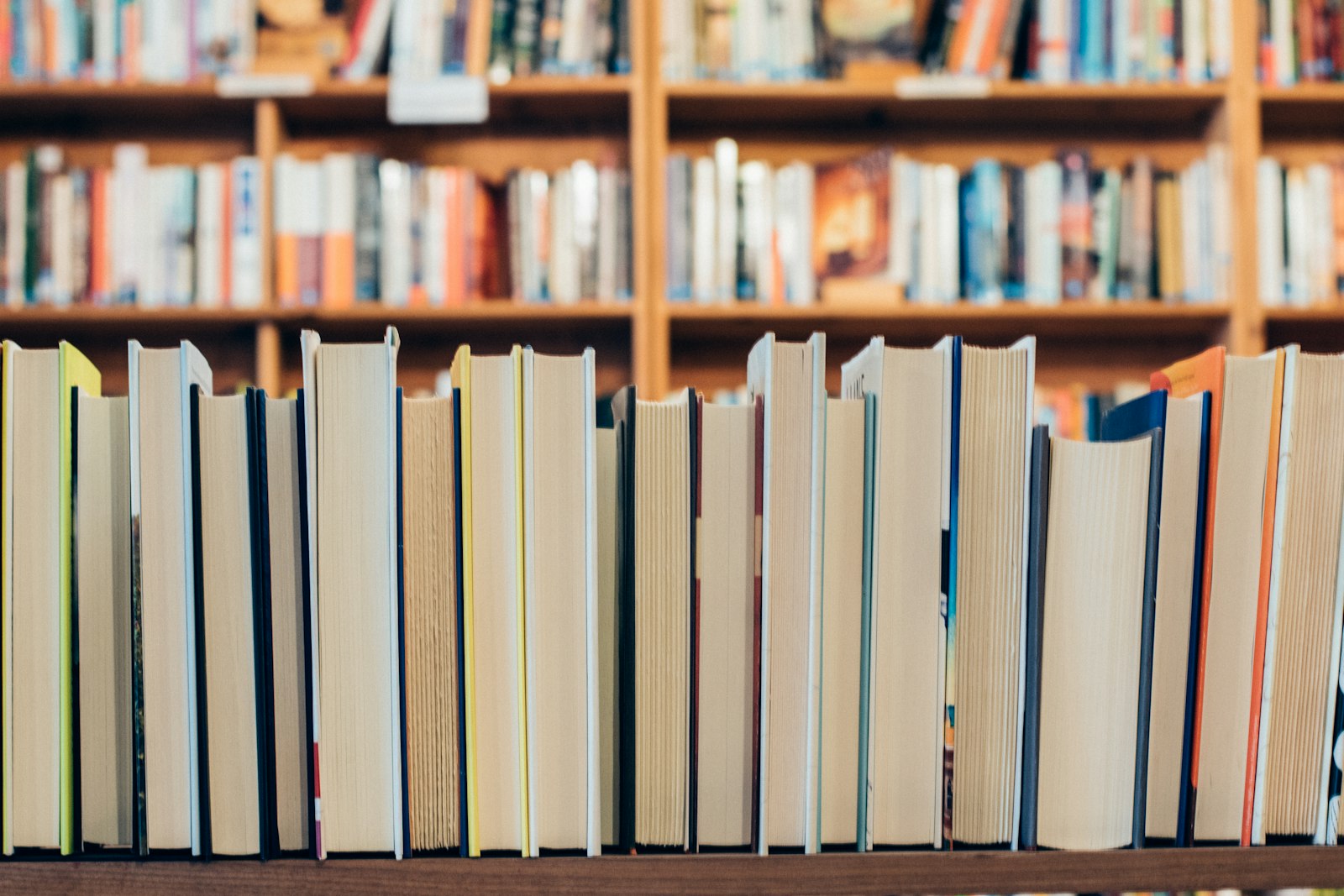 An open book on a desk
