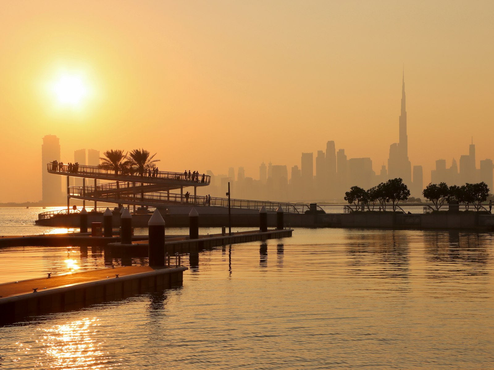 A pier on Dubai Creek